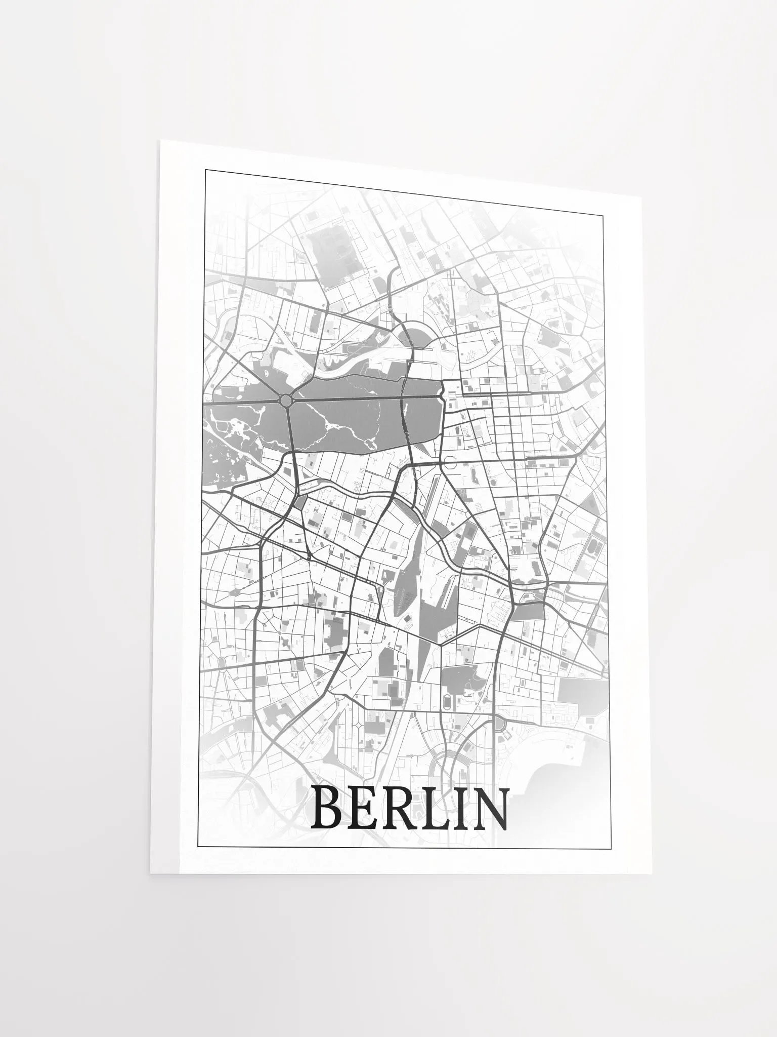 Berlin, Germany, city map print product image (12)