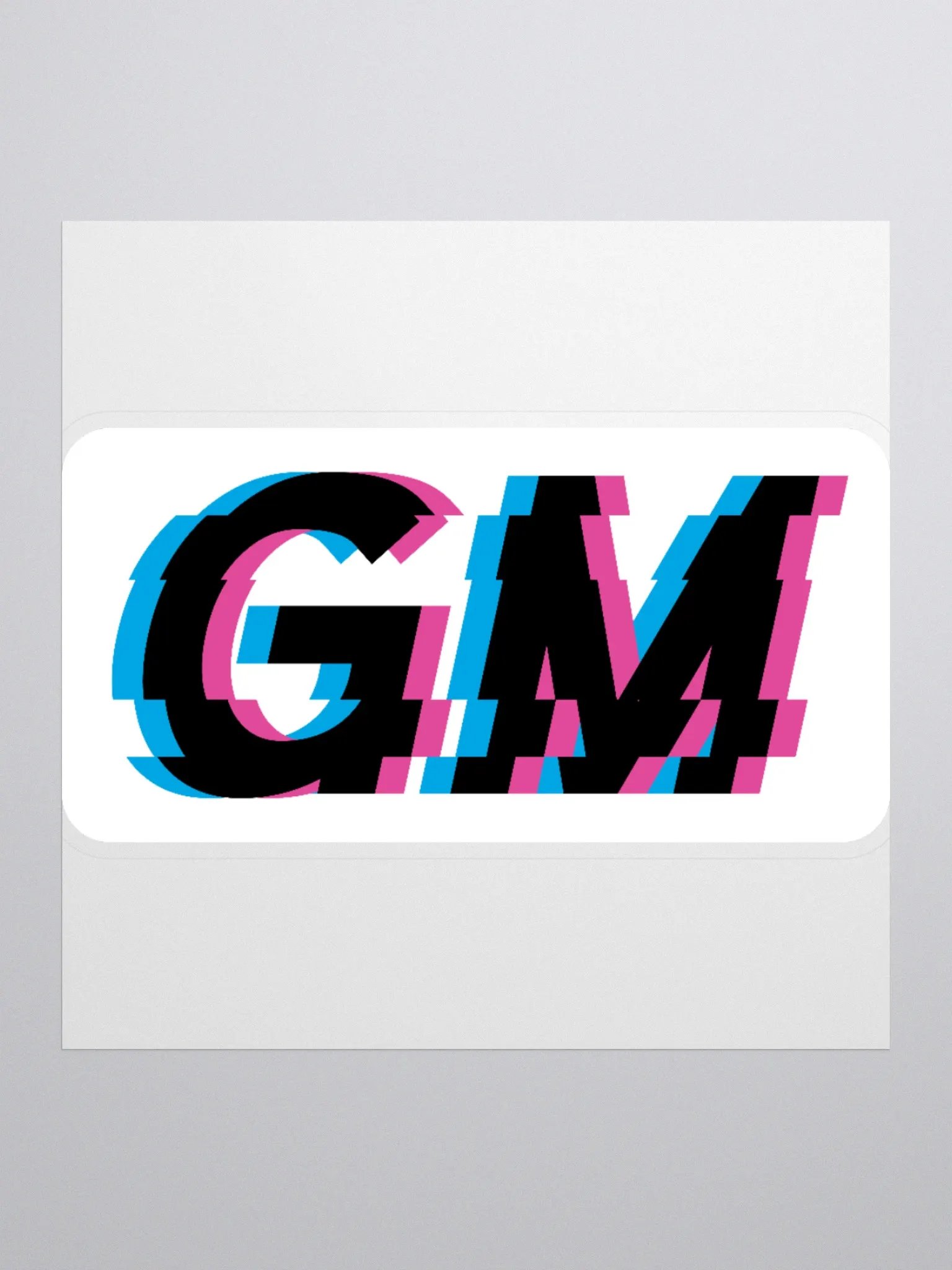 White GM Sticker product image (1)