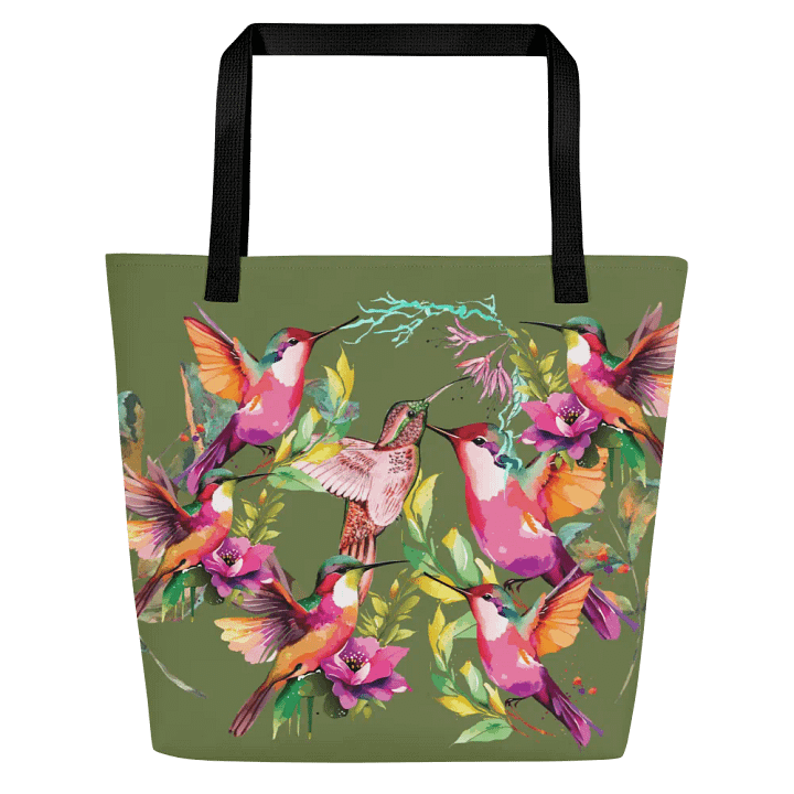 Hummingbird Haven Tote gift for birding moms product image (1)