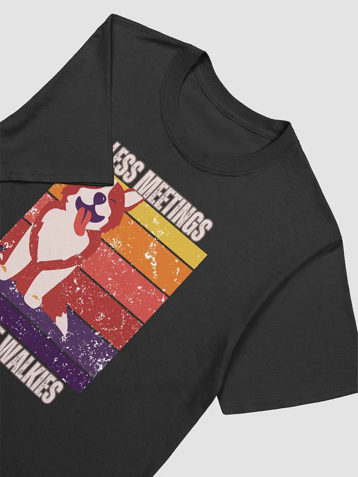 Less Meetings, More Walkies – Retro Dog Lover T-Shirt product image (2)