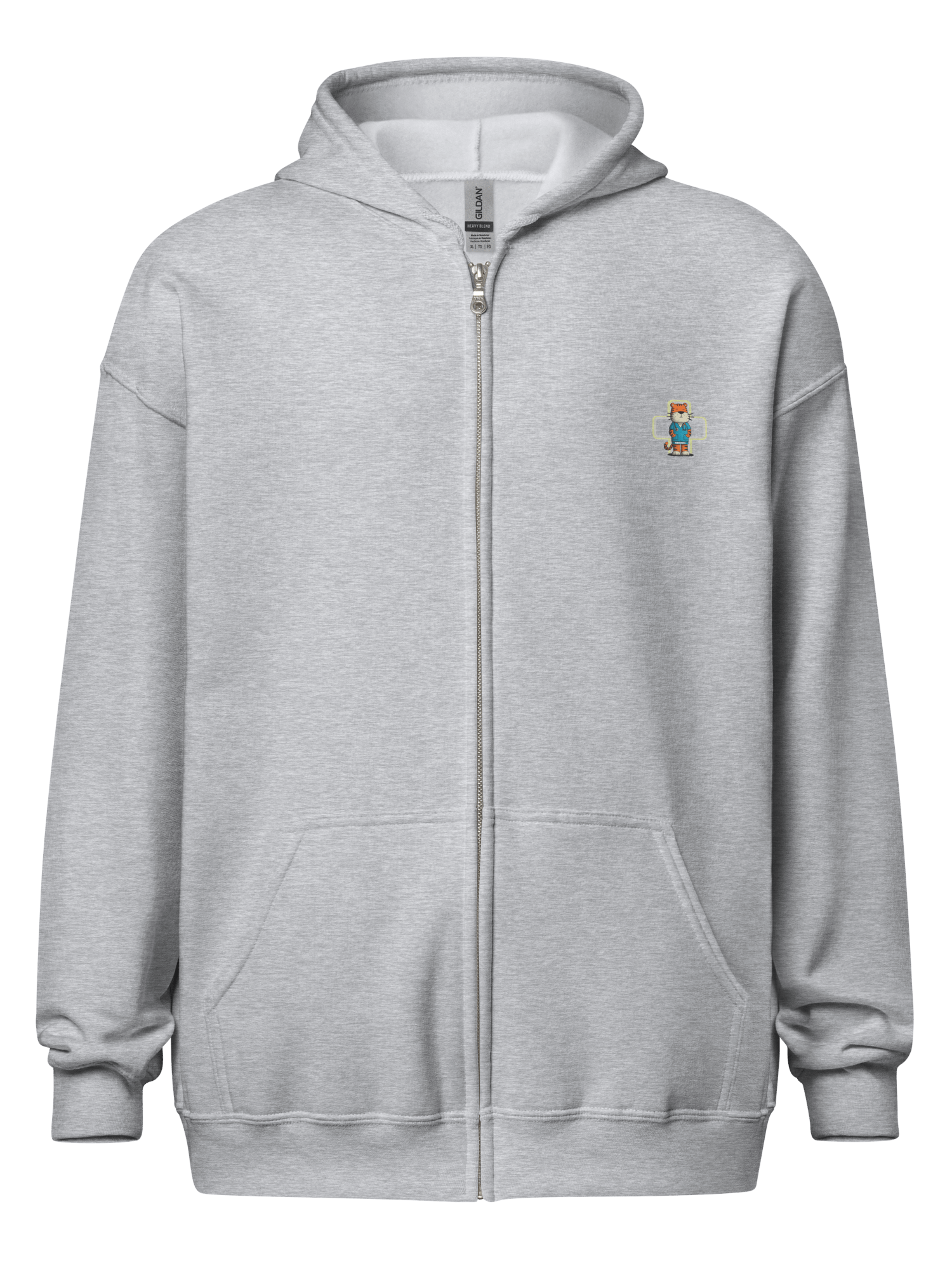 Funny Tiger Nurse Zip Up Hoodie. product image (11)