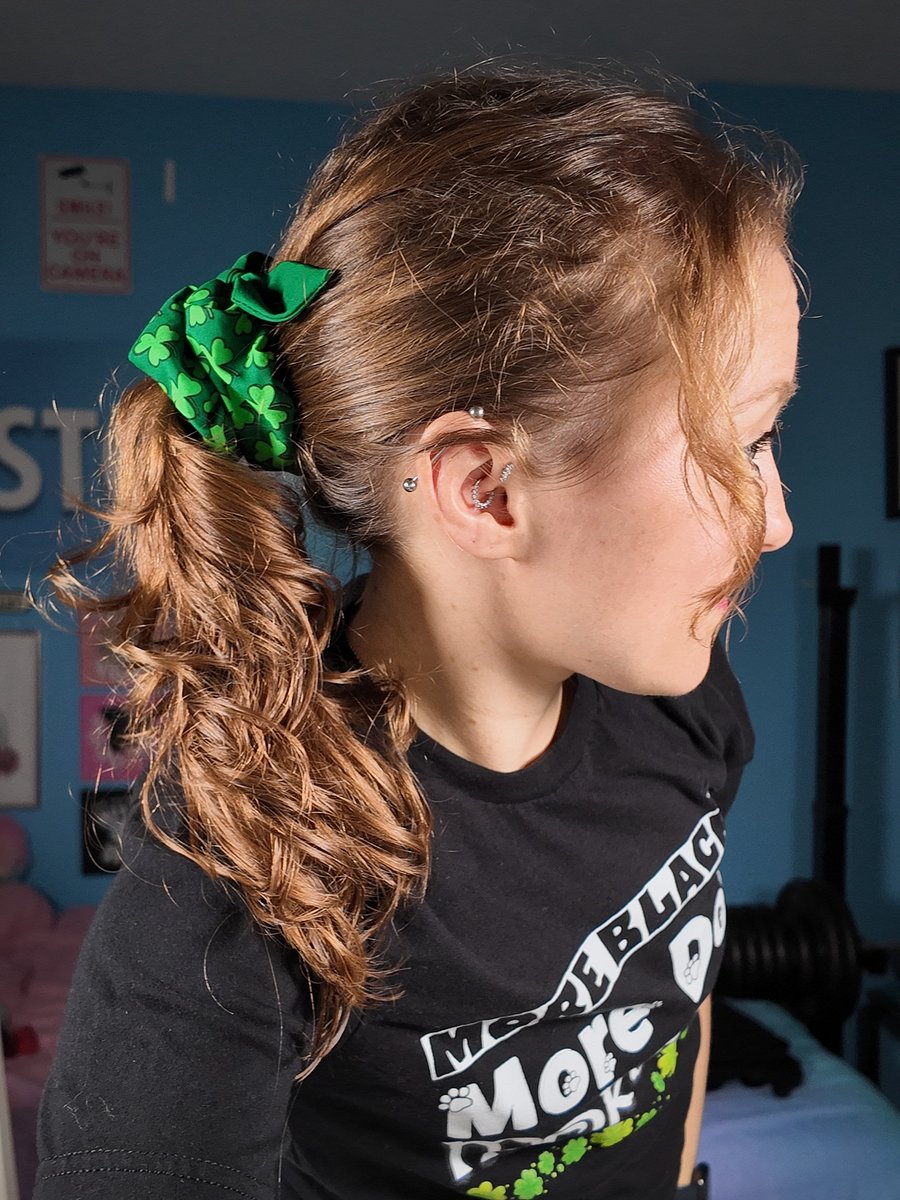 St Patrick's Day Shamrock Scrunchie ☘️ product image (4)