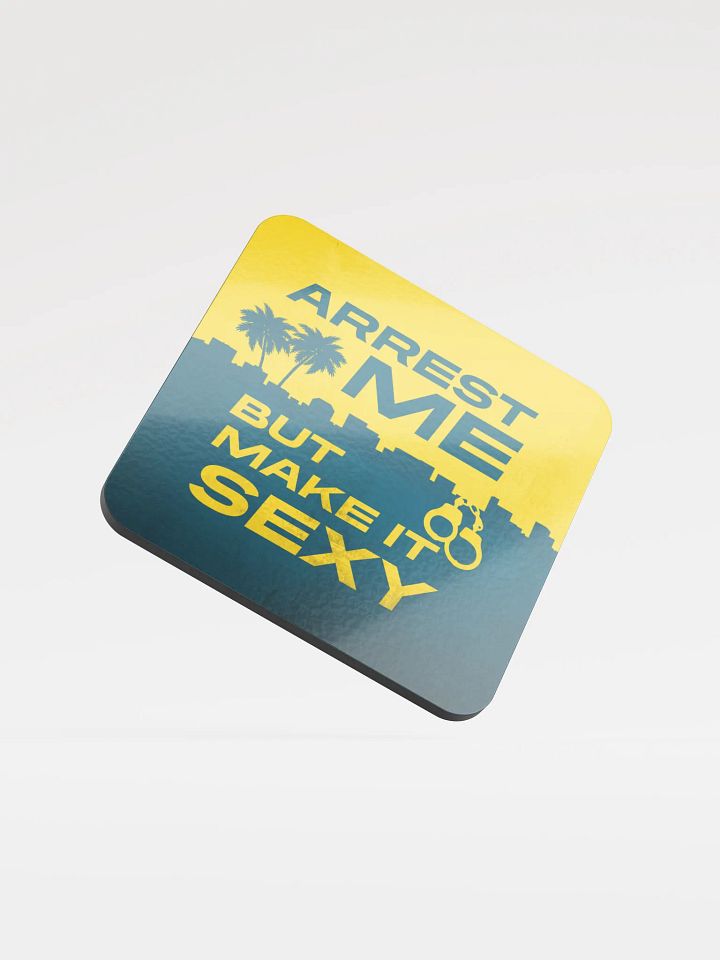 Sexy Arrest Glossed Cork Coaster product image (1)