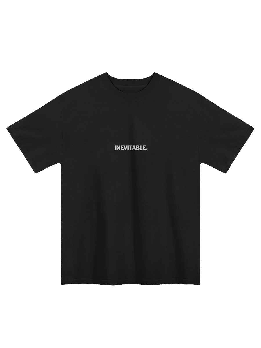 Magigio Death of Chance “Inevitable” Oversized Faded Tee (White) product image (1)