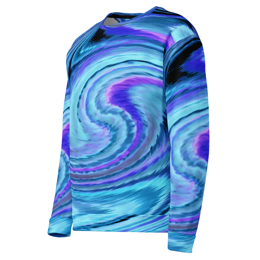 Abstract Swirling Blue Lochan's Reflection Unisex Sweatshirt product image (9)