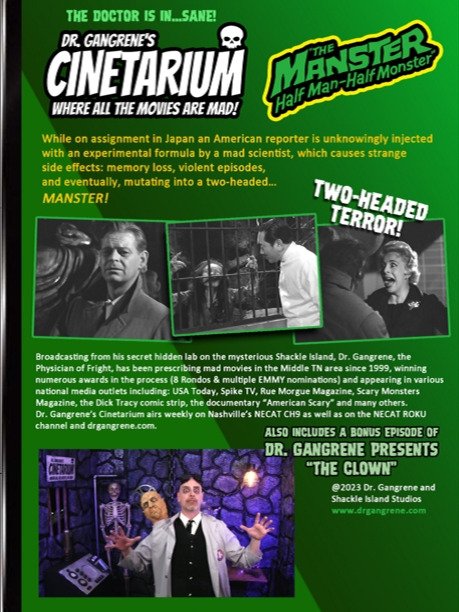 Dr. Gangrene's Cinetarium - The Manster DVD product image (2)