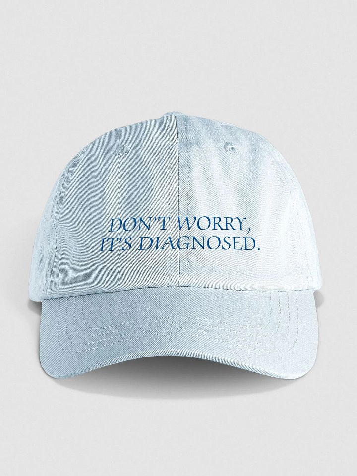 DW, IT'S DIAGNOSED. (royal) embroidered pastel dad hat product image (1)