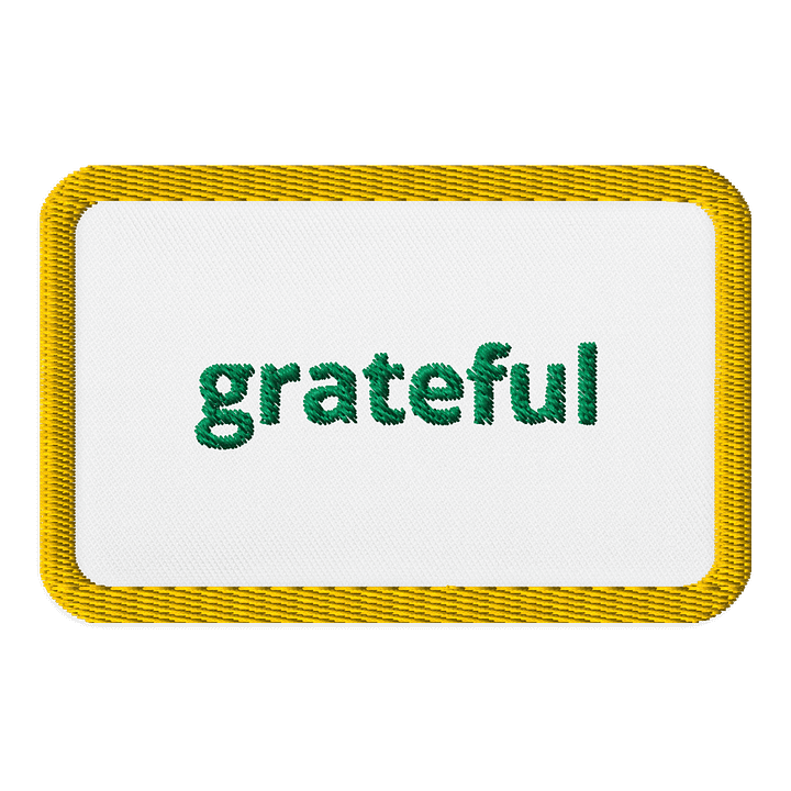 Grateful Green Embroidered Patch product image (1)