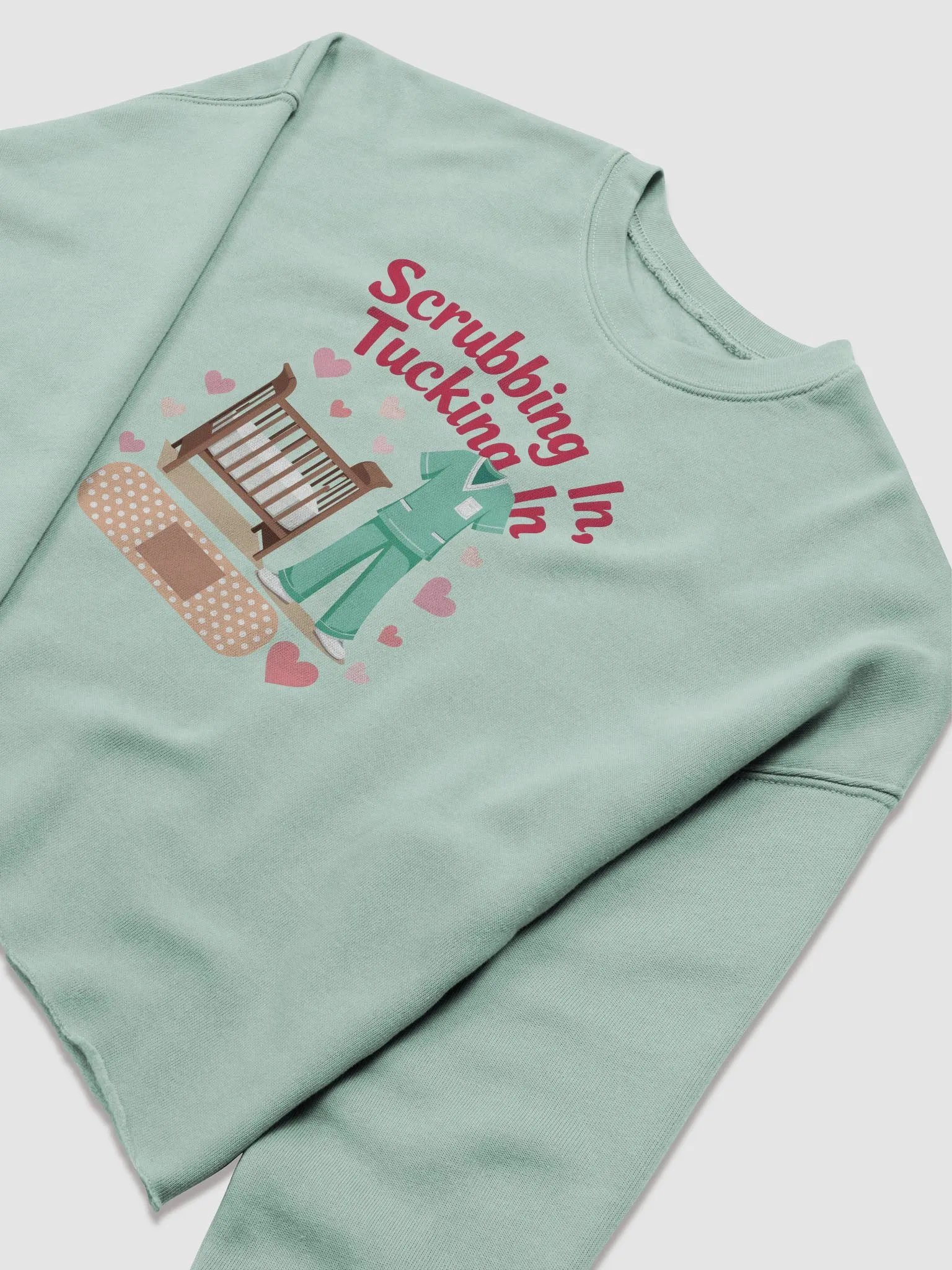 Hearts & Scrubs Women's Crop Sweatshirt product image (17)
