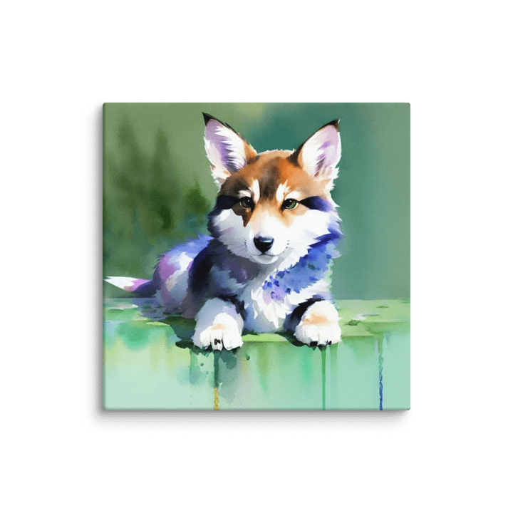 Cute Dog Digital Painting - v3 product image (1)