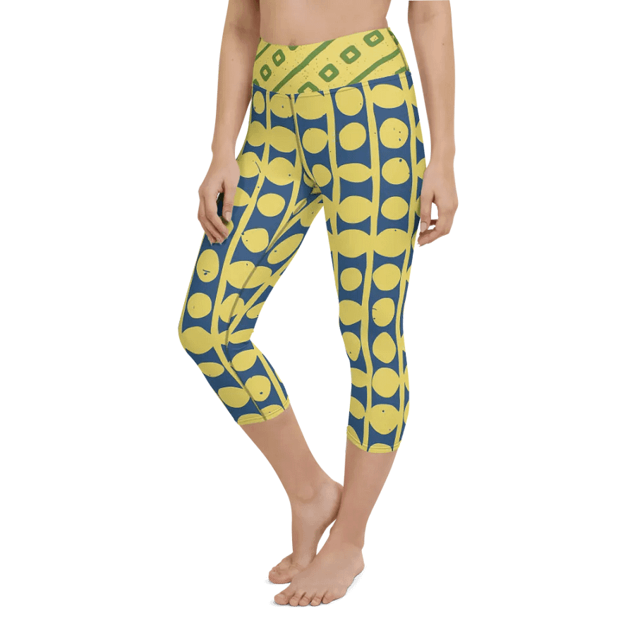90s Retro Vibes Yoga Capri Leggings product image (12)