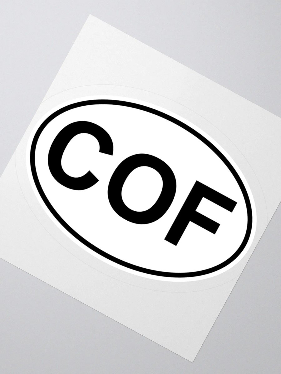 COF Oval Sticker product image (2)