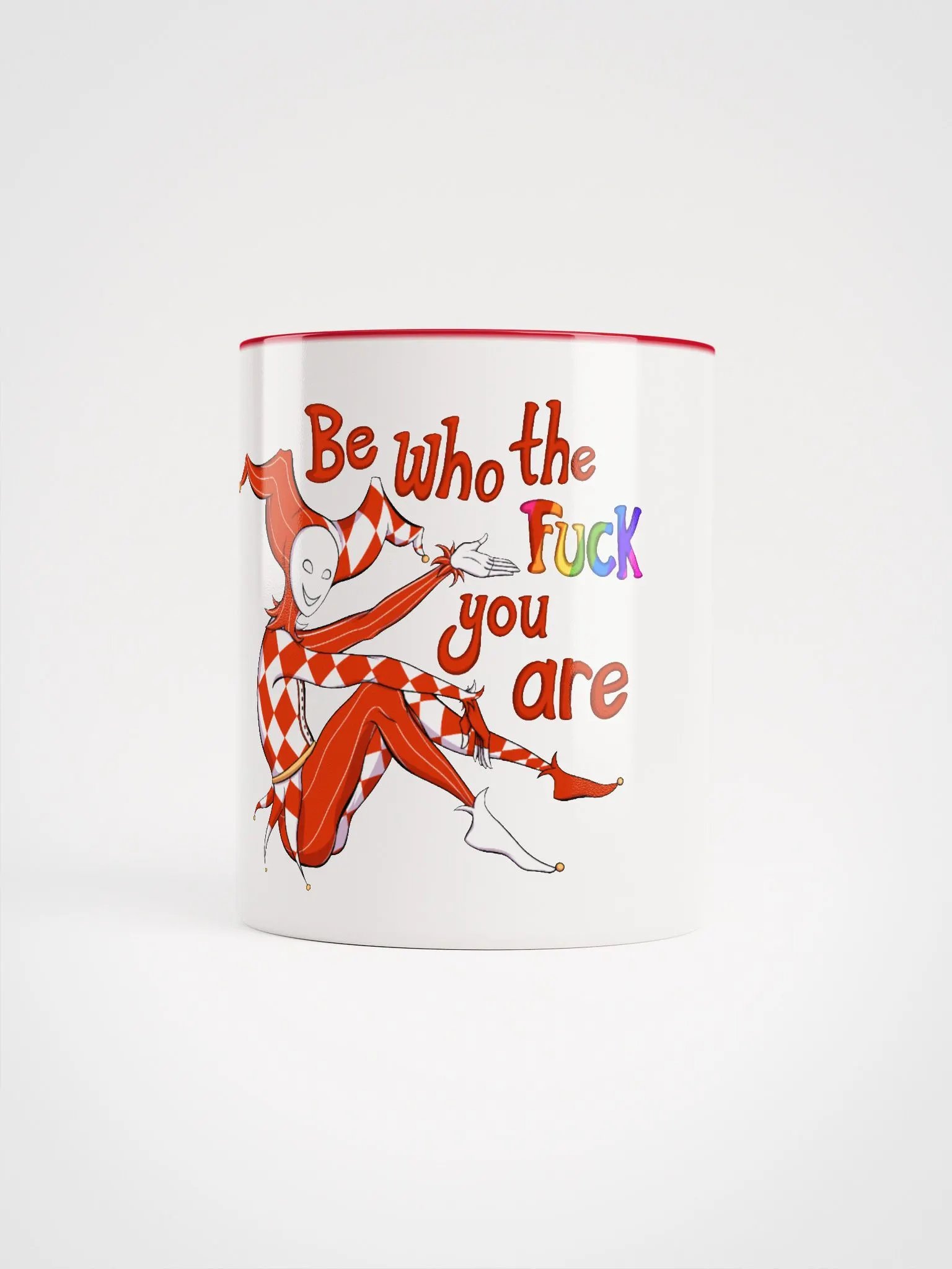 Be Who The Fuck Your Are Red Jester Mug product image (5)