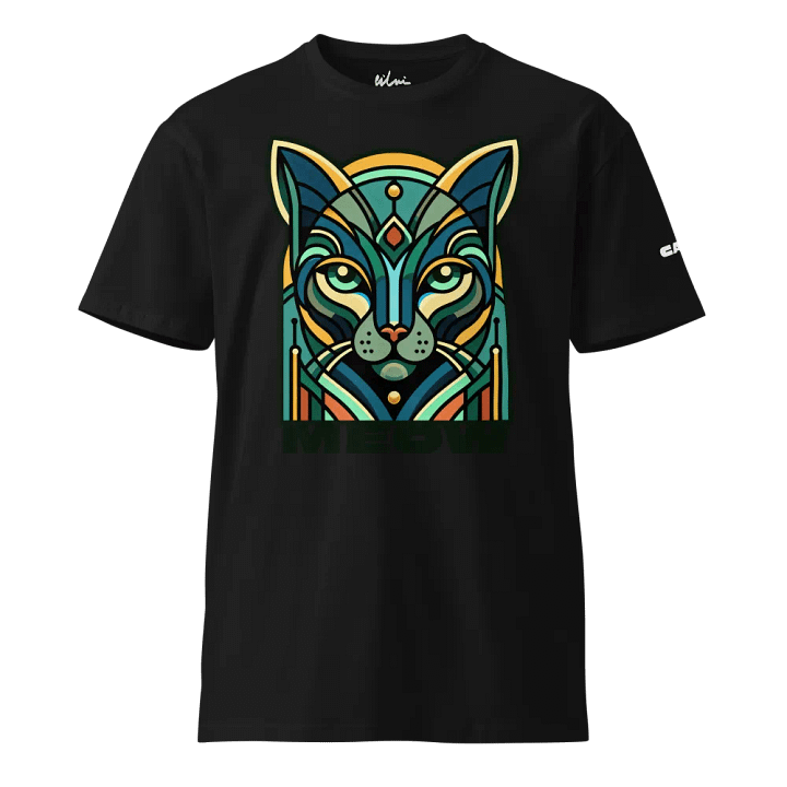 Tribal Cat Unisex T-Shirt – Bold & Stylish Feline Art 🐾 product image (1)