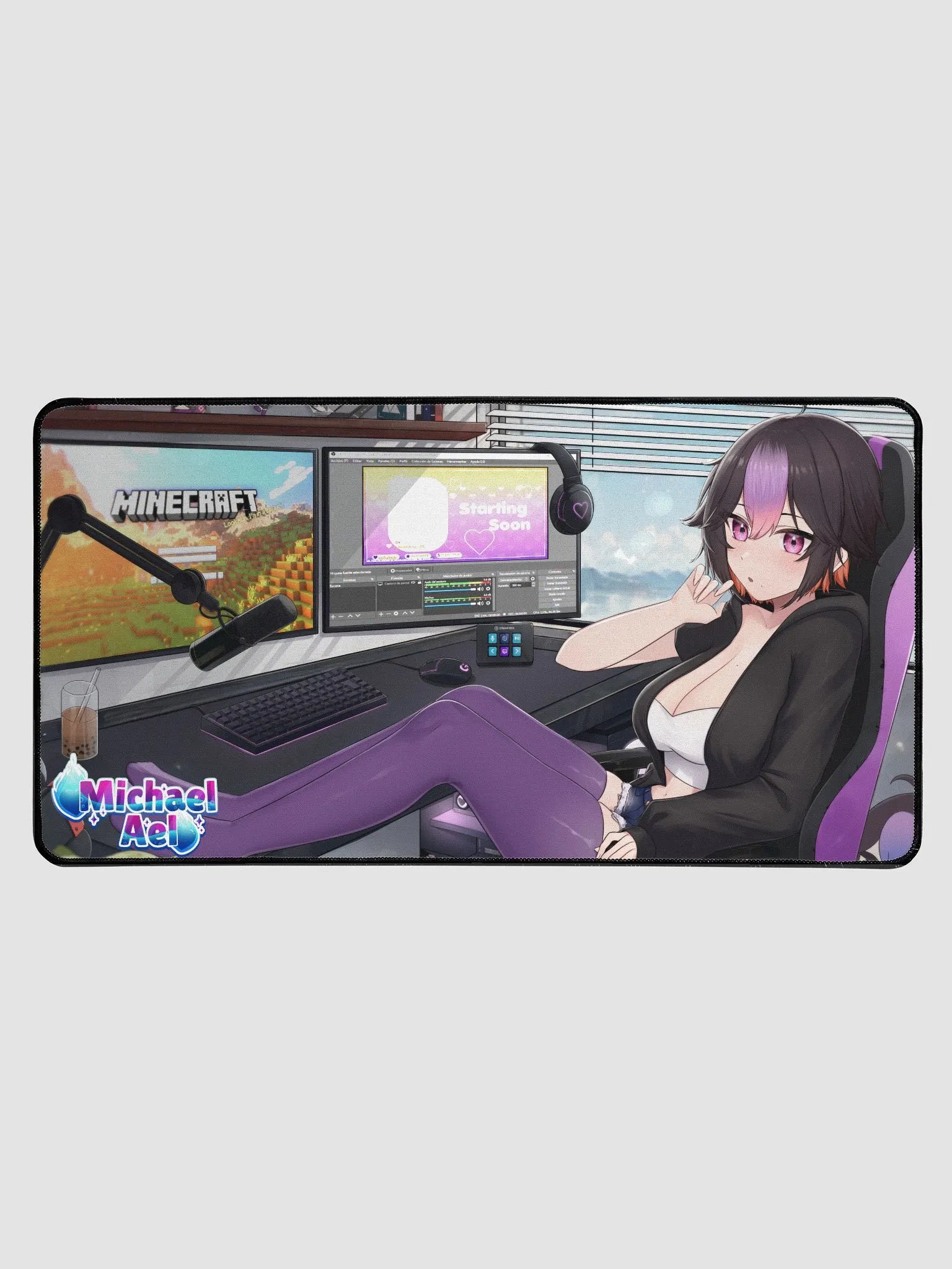 Michael Ael Genderbend Desk Mat product image (1)