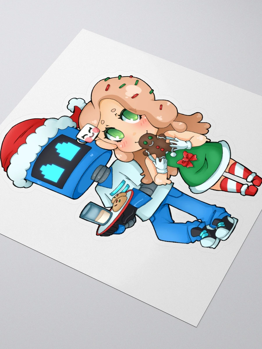 Gingerbread Kisses Christmas Sticker product image (2)