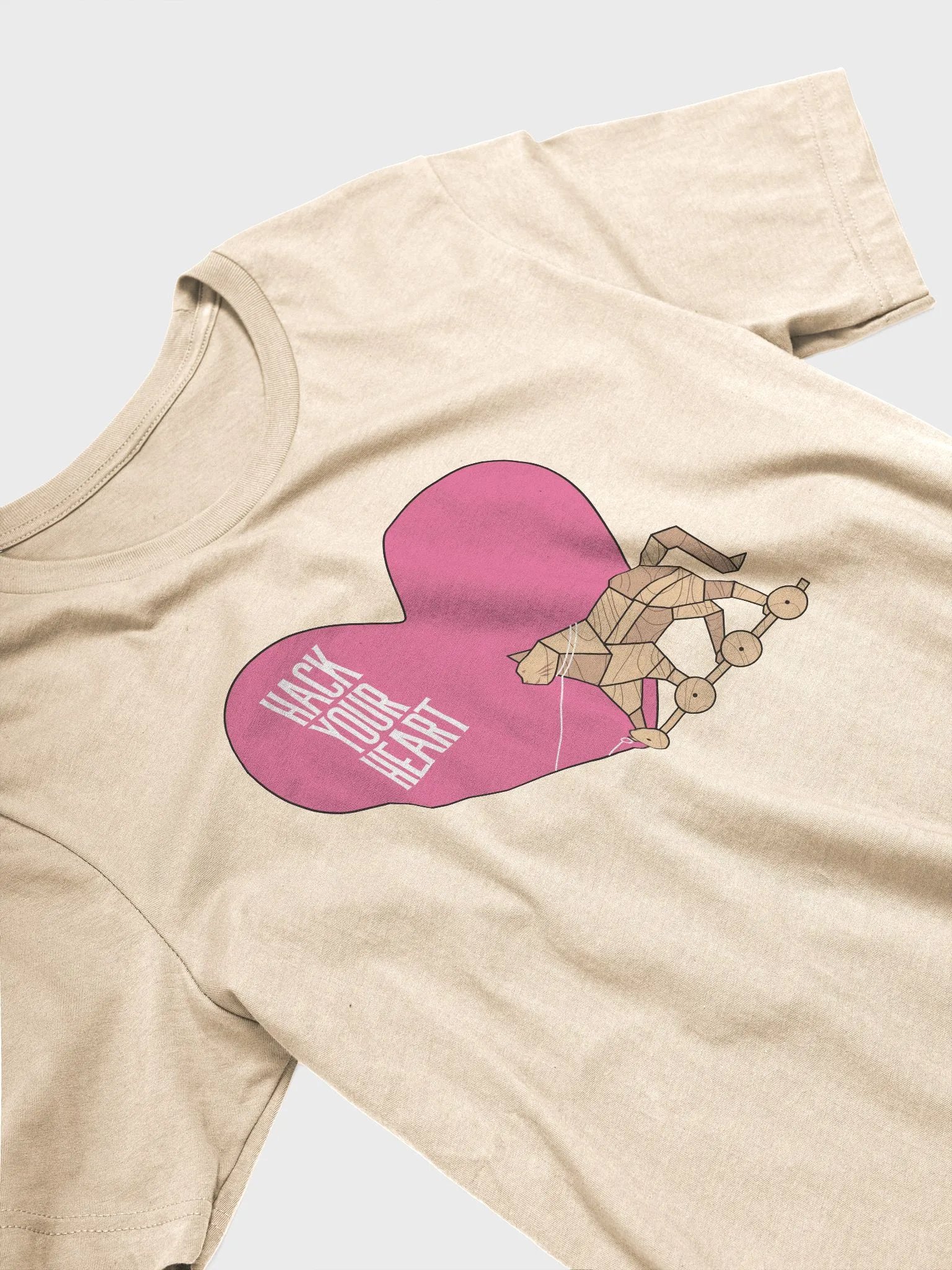 Hack Your Heart Lightweight Unisex T-Shirt product image (2)