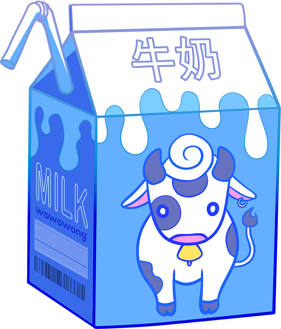 Zodiac Drinks - Cow Milk - Sticker product image (2)