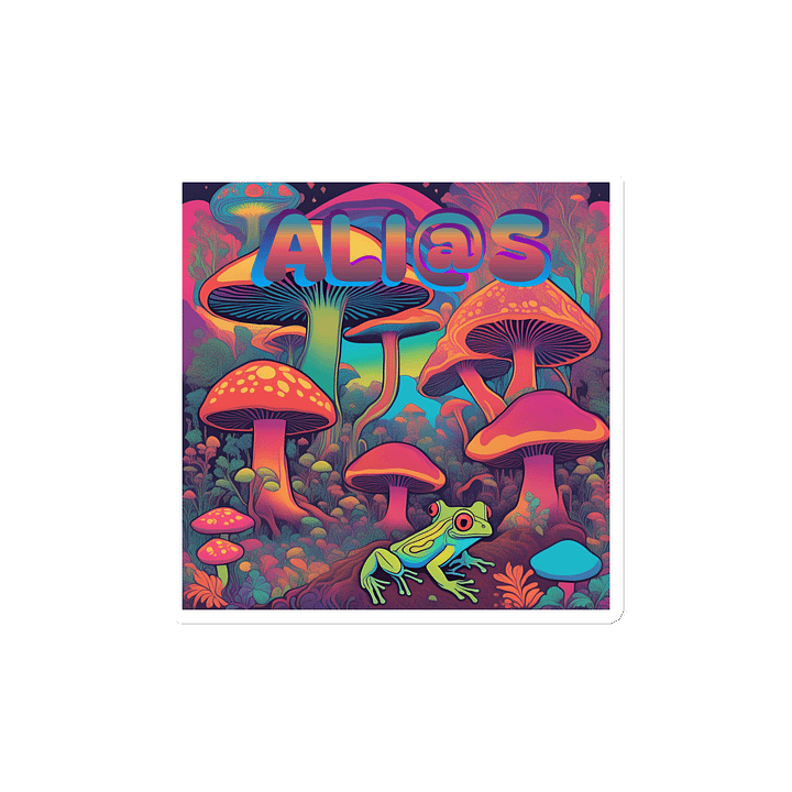 Psychedelic Frog Die-Cut Magnets product image (2)