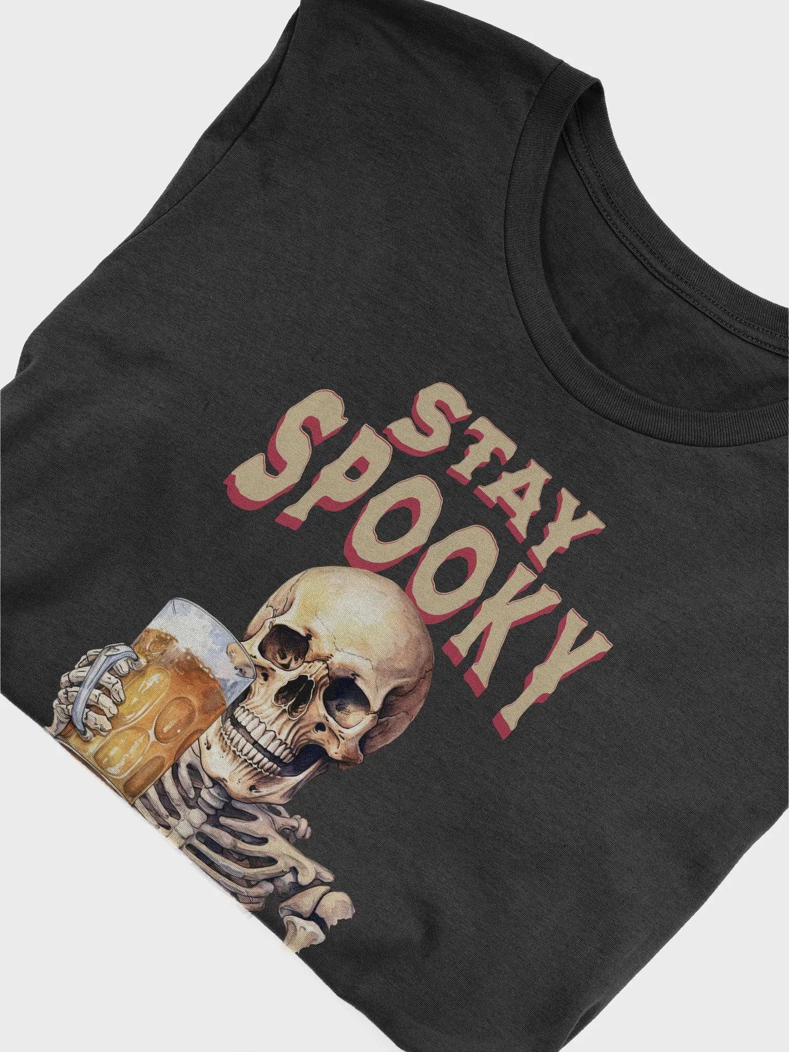Stay Spooky My Fiends Skeleton Funny Drinking Halloween T-Shirt product image (32)