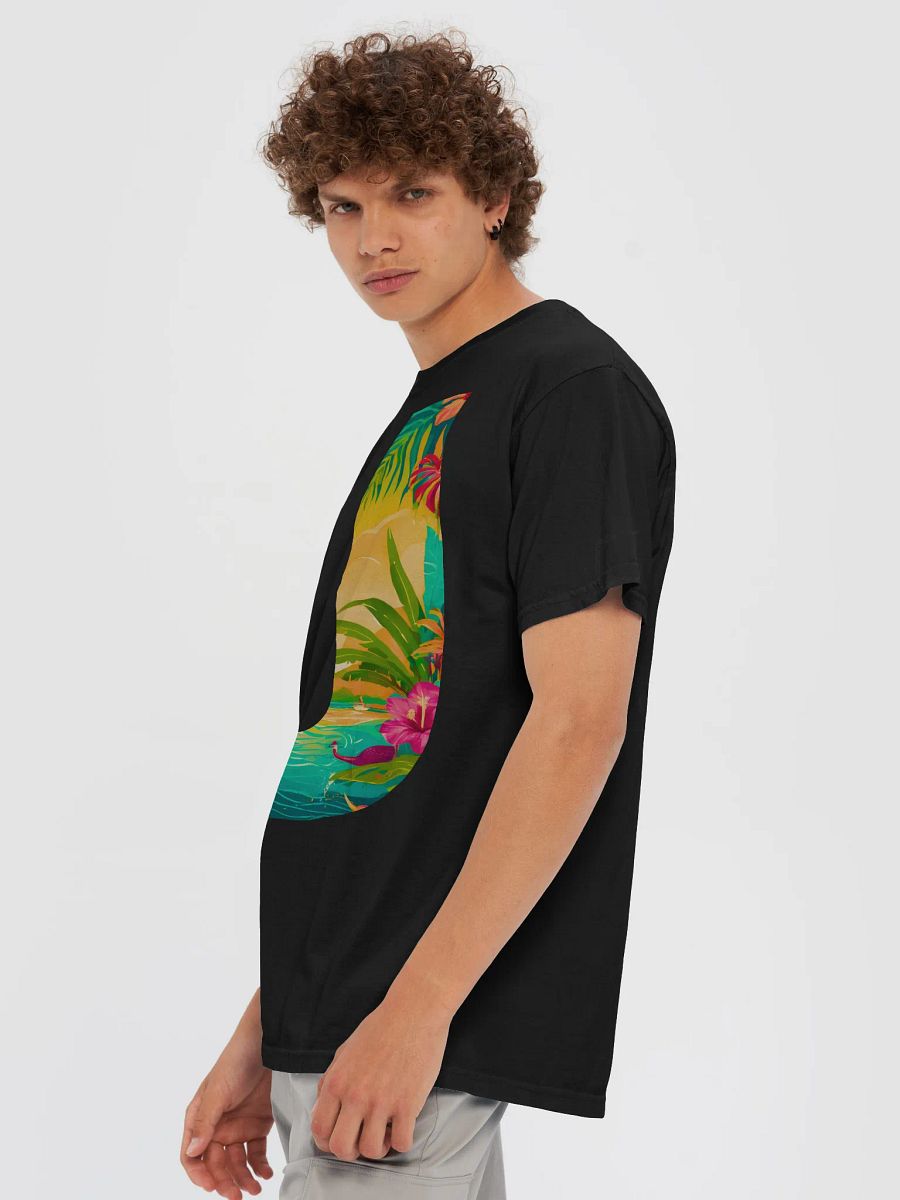 Tropical Sunset Paradise T-Shirt (Letter-U) product image (8)