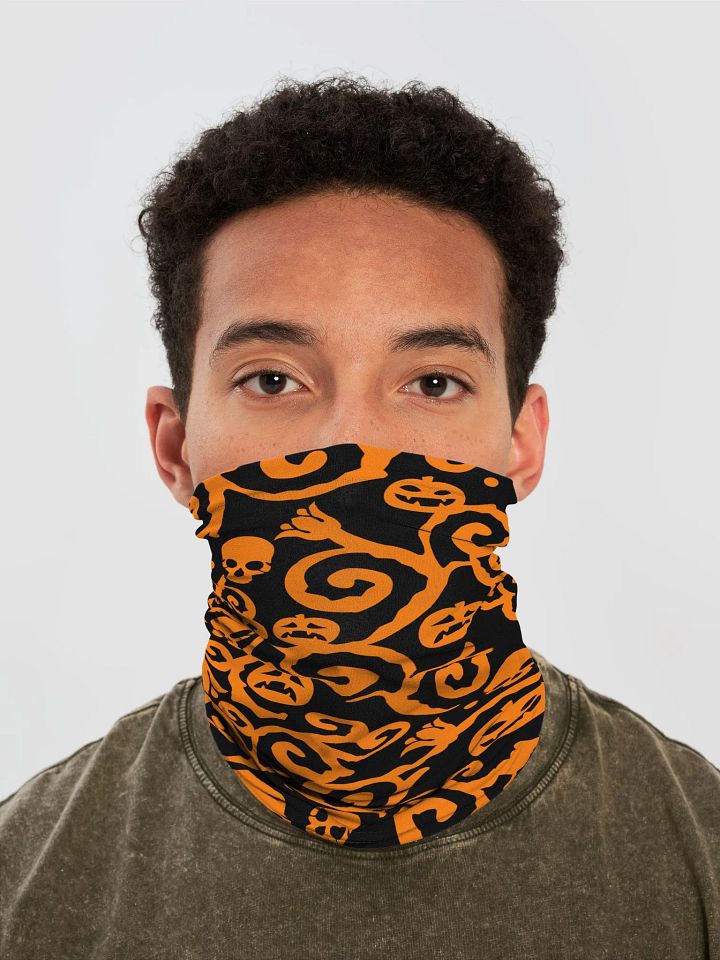 Scary Pumpkins Skull Neck Gaiter product image (1)