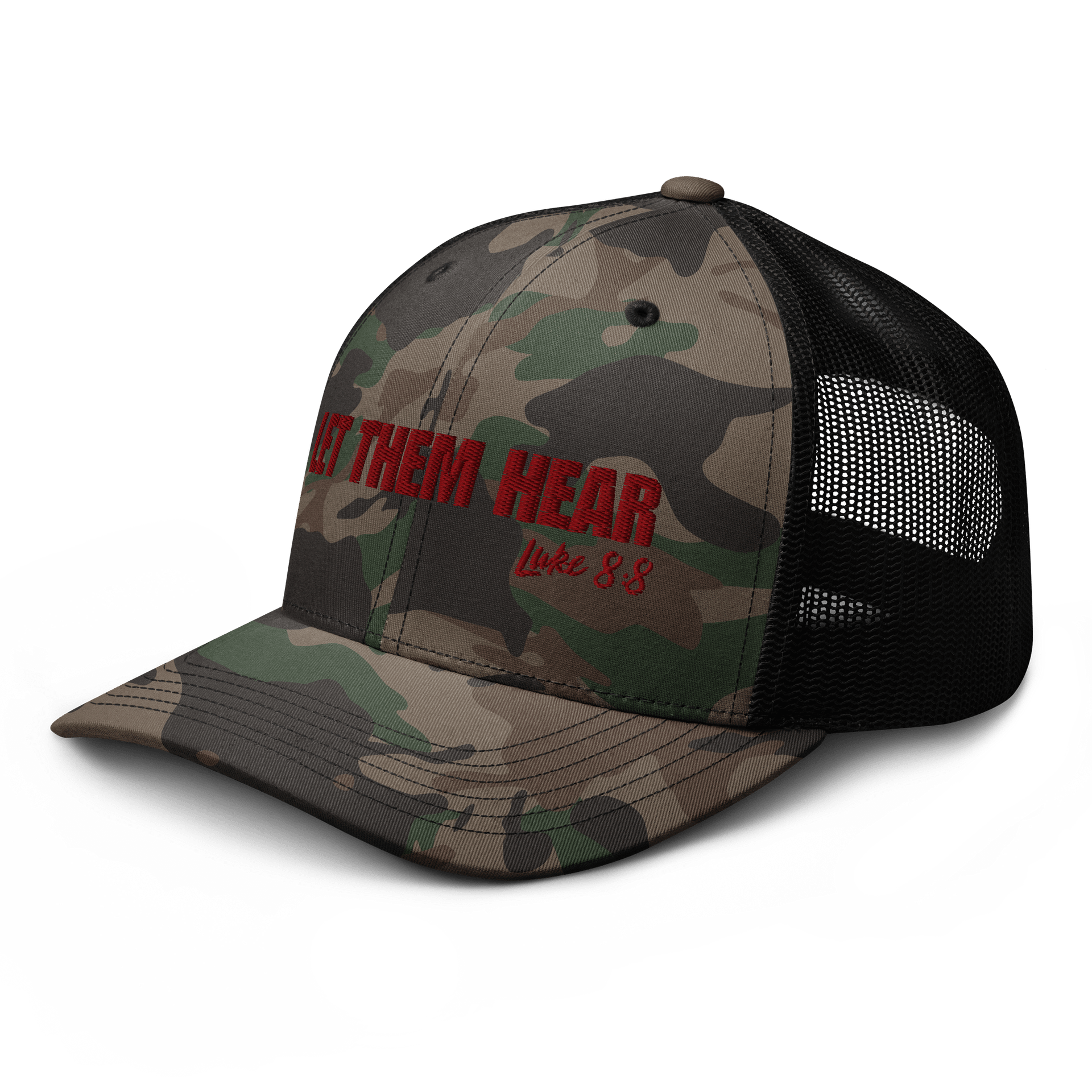 Let Them Hear Camo Trucker Hat product image (4)