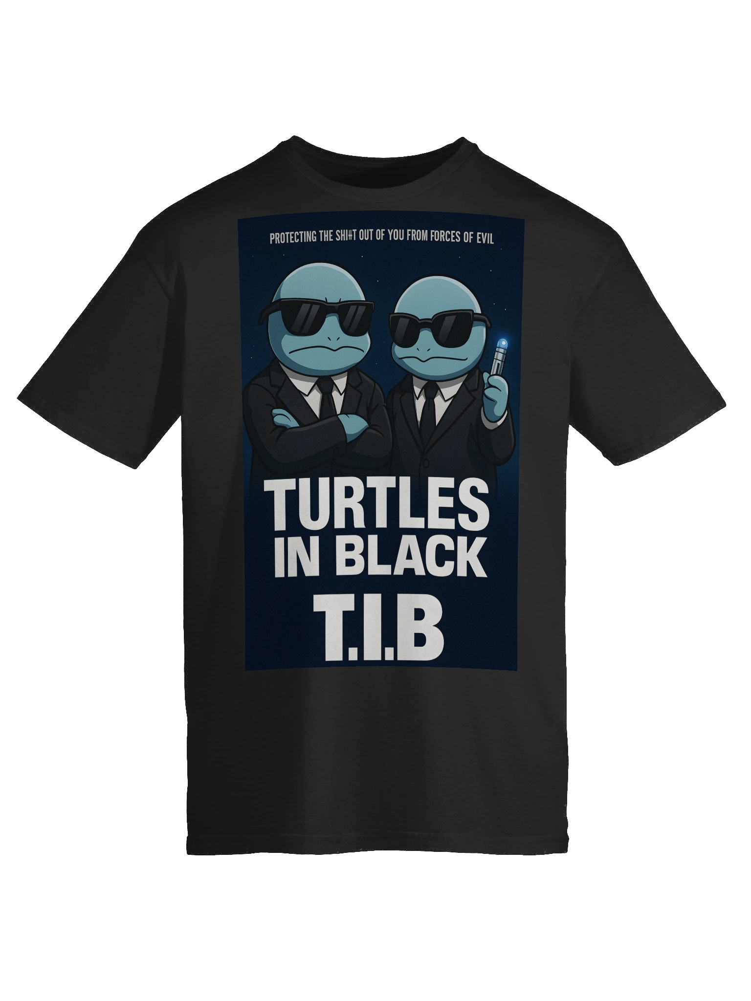 🐢 Turtles in Black – Squirtle Squad × Men in Black Parody Poster product image (9)