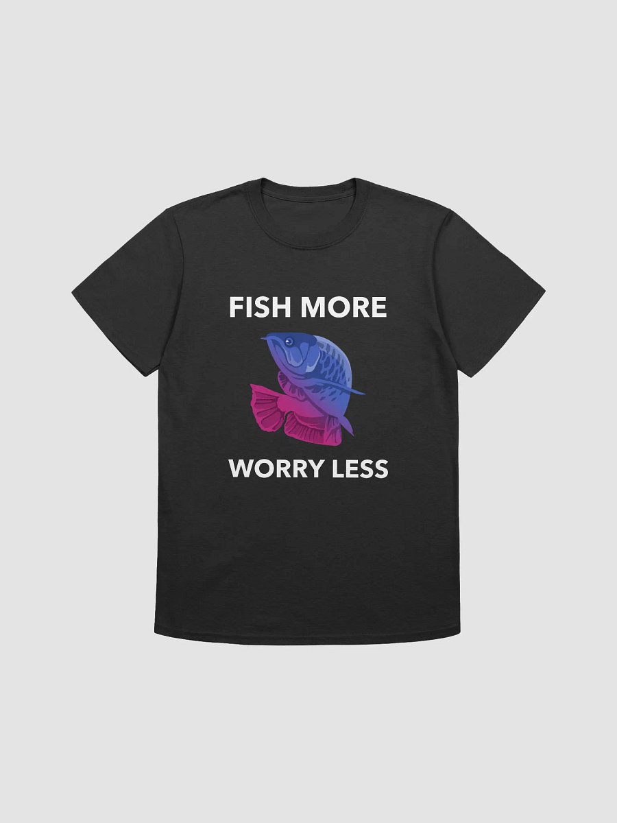 Fish more, worry less fishing t-shirt product image (1)