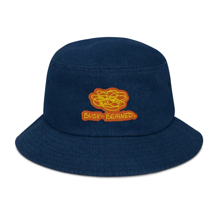 BUSY-BRAINED (solar) denim bucket hat product image (1)