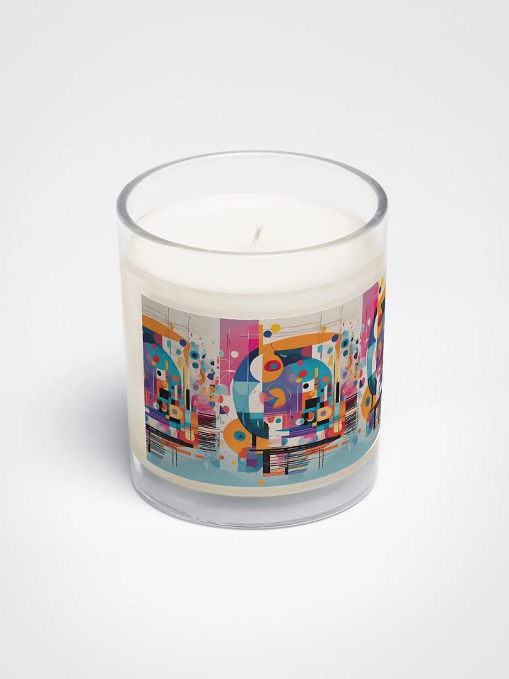 Kadinsky inspired Soy Wax Candle gift for arty moms dads friends and family product image (2)