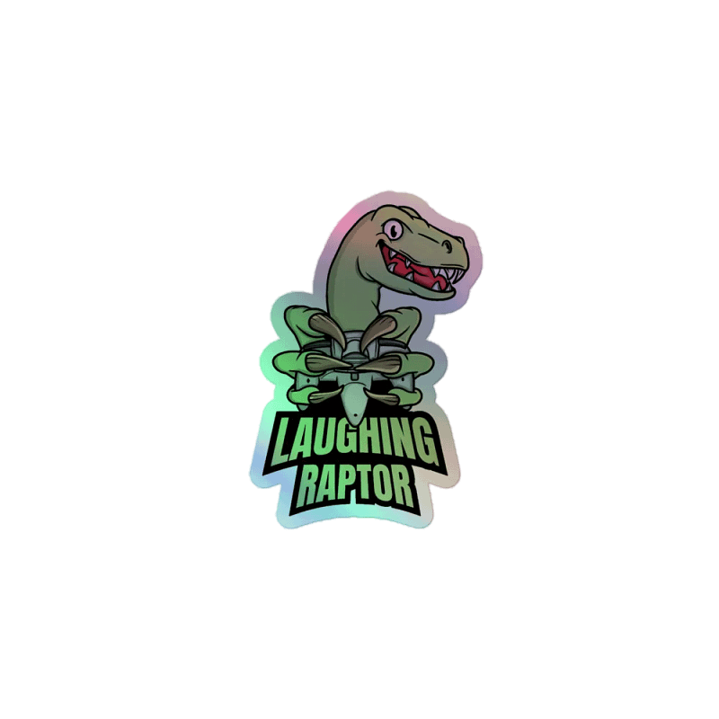 Holo-Raptor: Laughing Velociraptor Sticker Sheet