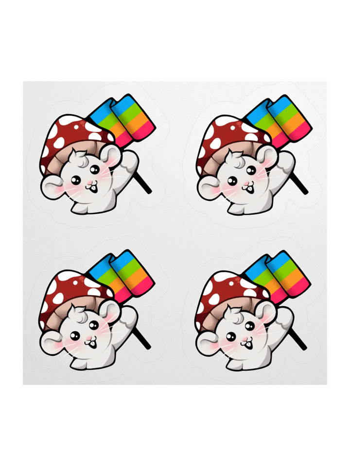 Panromantic Pride Flag Stickers product image (1)