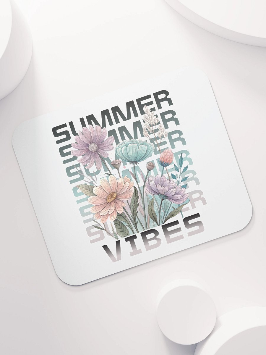 Summer Vibes Boho Flowers Floral Mouse Pad product image (7)