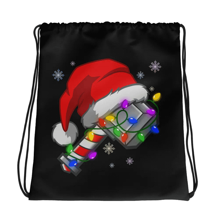 Festive Hammer Glow All-Over Drawstring Bag product image (1)