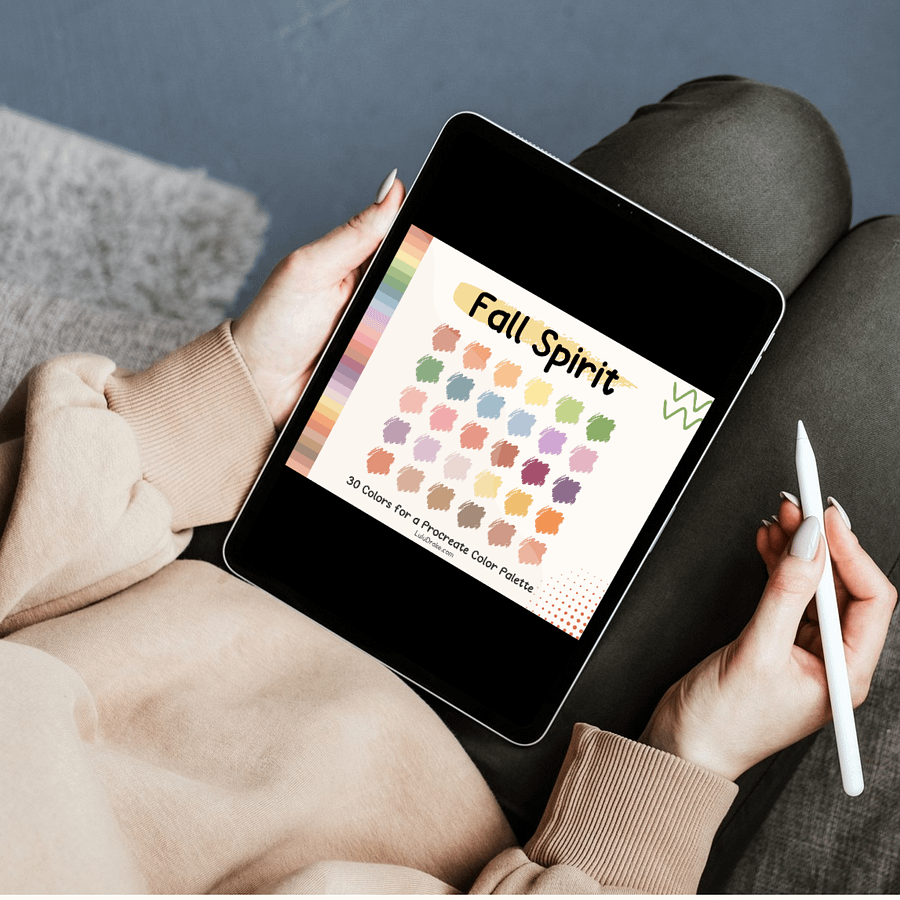 Fall Spirit Procreate Color Palette with HEX Codes ★ DIGITAL ★ product image (3)