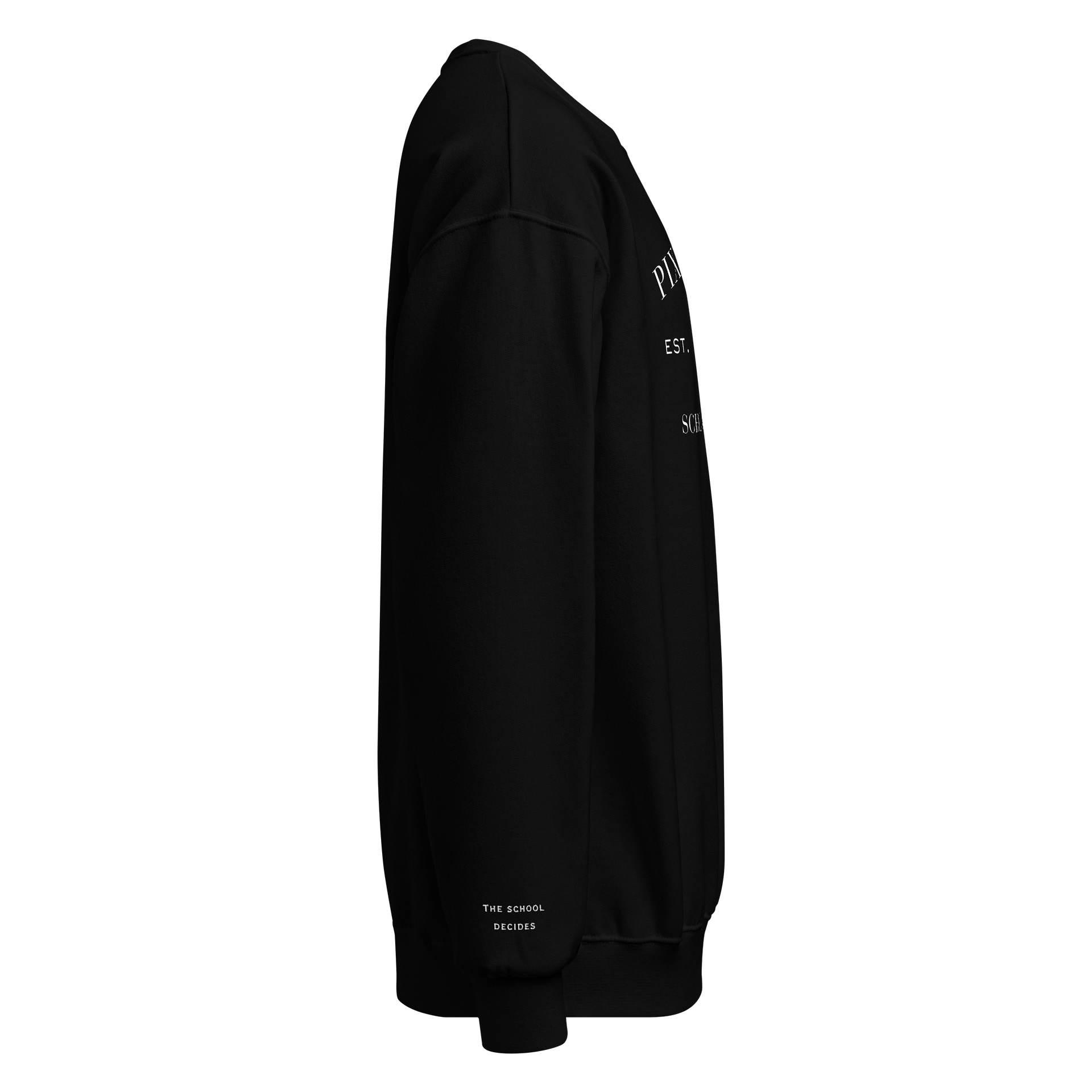 Pixton Hall Crest Unisex Sweatshirt (Black) product image (4)