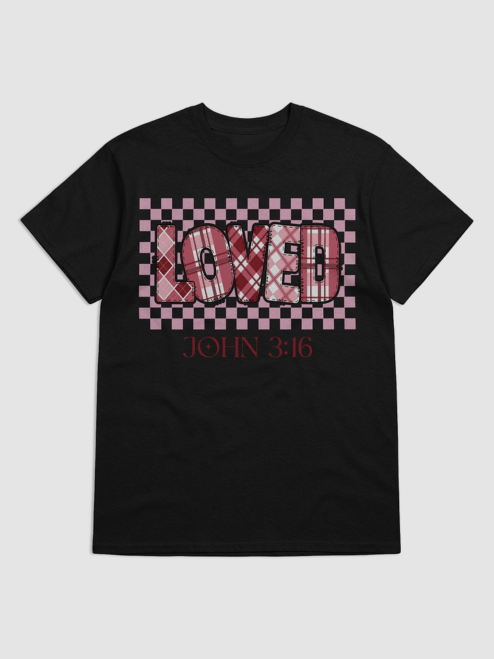 Plaid-Loved John 3:16 Tee product image (1)