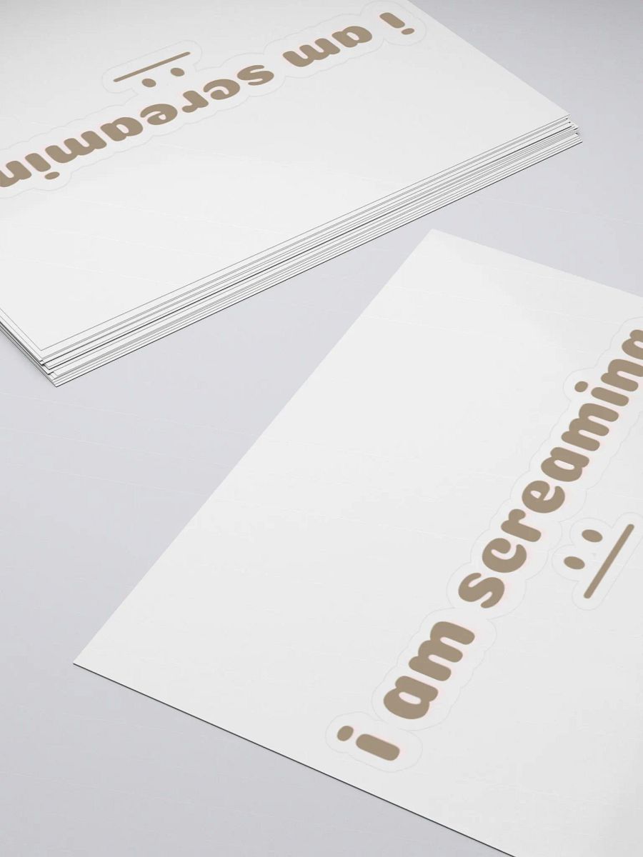Screaming sticker product image (7)