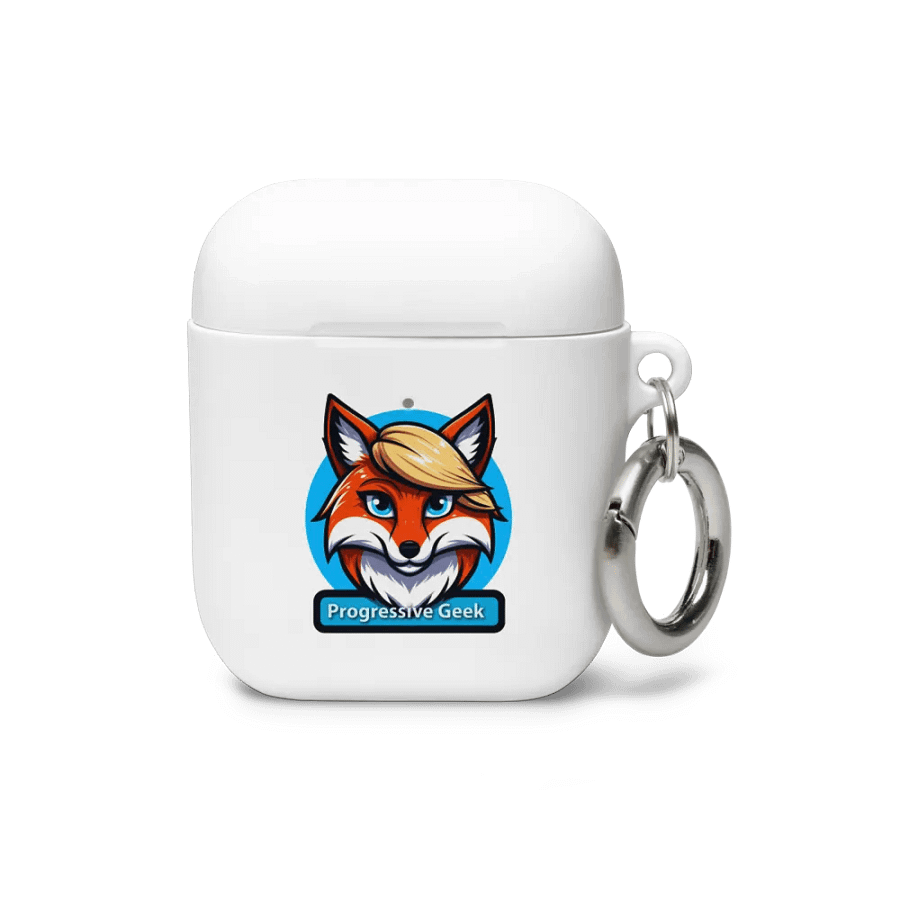PG Logo White AirPods Case product image (1)