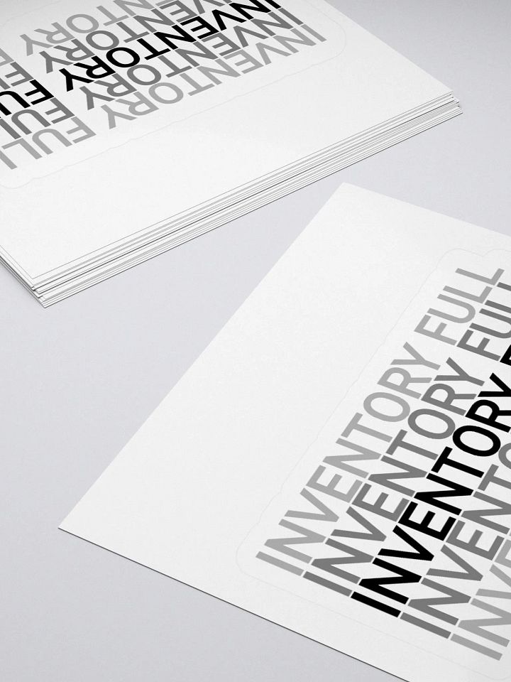 Inventory Full Vinyl Kiss Cut Sticker product image (1)