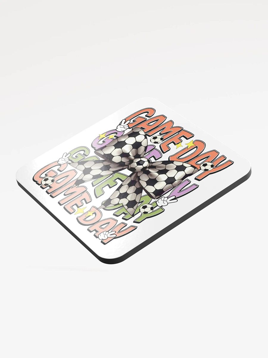 Game Day Bow Soccer Cork Coaster product image (4)