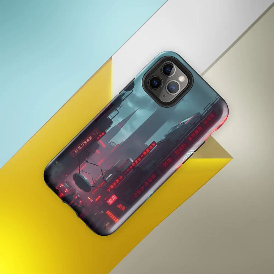 Crimson Metropolis - iPhone Tough Case product image (8)