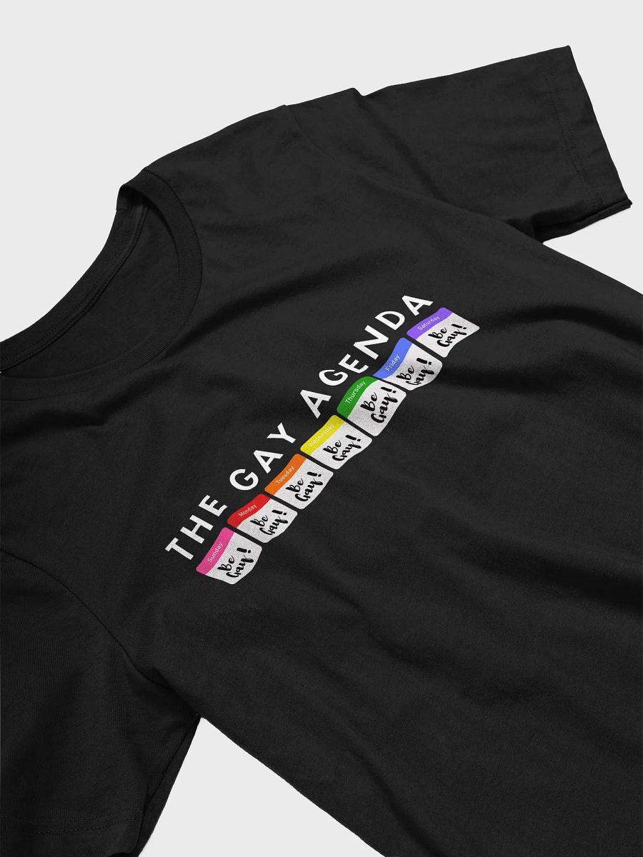 The Gay Agenda Fitted Tee. product image (3)