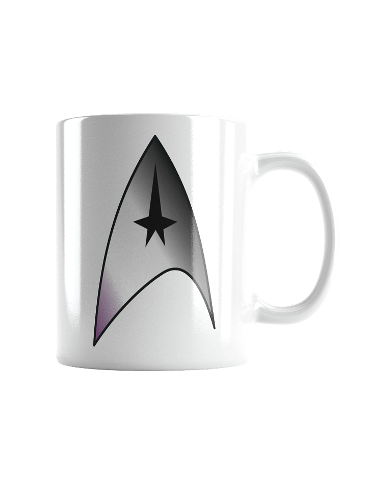 Asexual Pride Gradient Starfleet Mug product image (1)