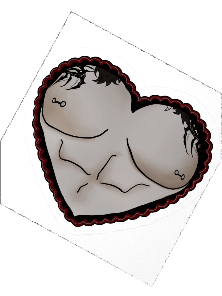 I Heart Tiddies Sticker product image (2)