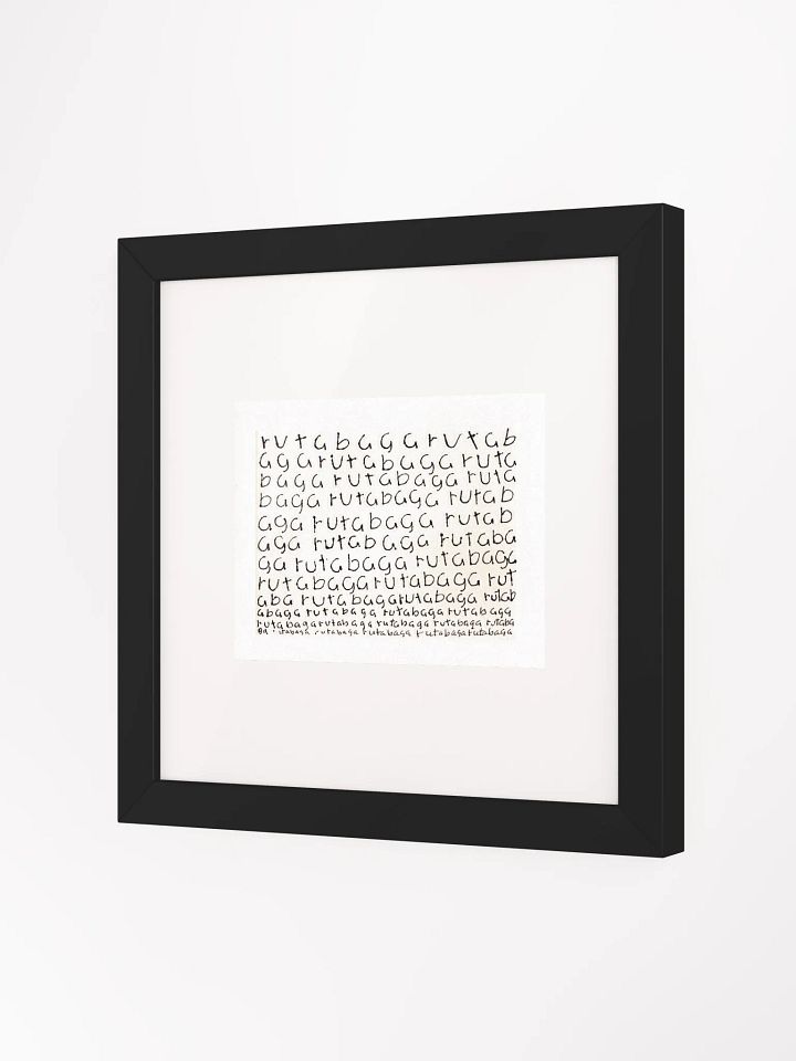 rutabaga Panel Card Print Framed product image (2)
