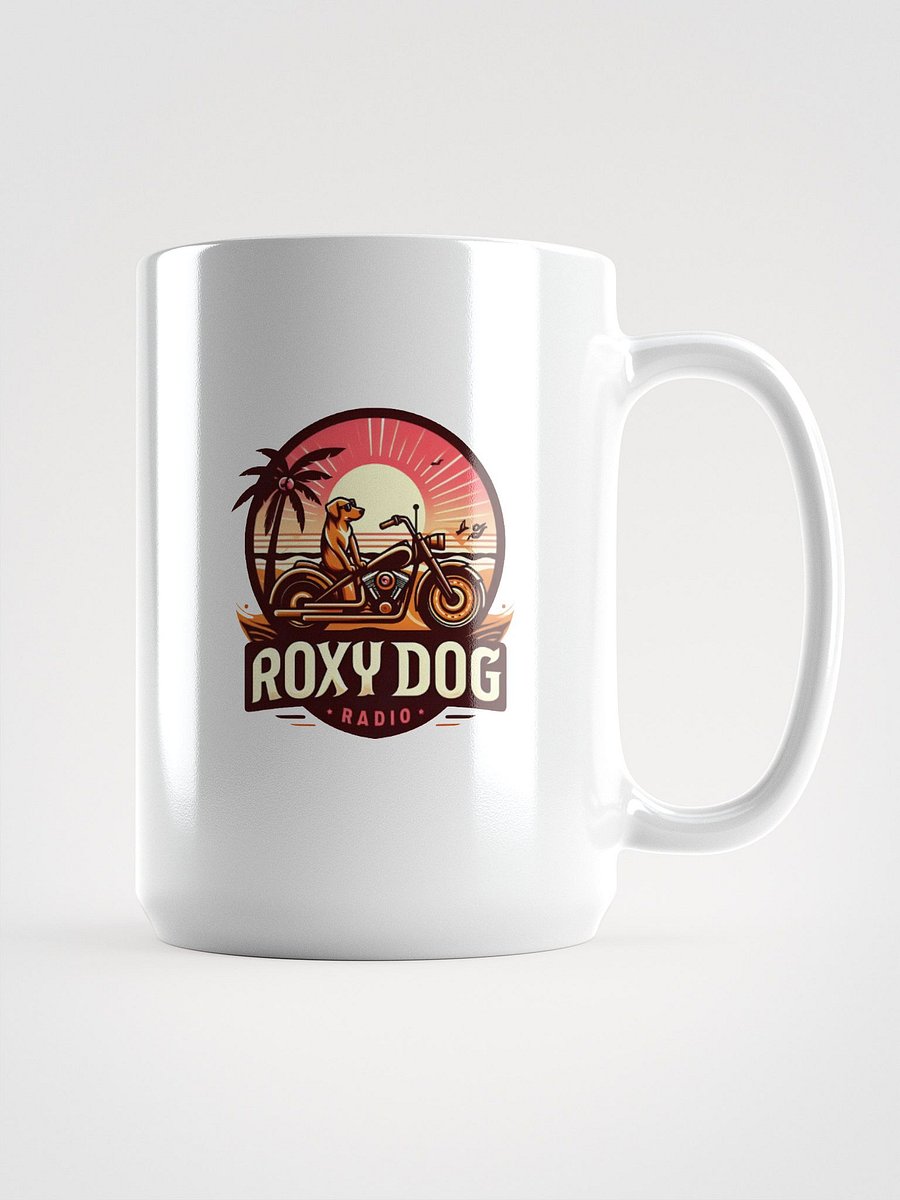 Roxy Dog Radio Sunset Biker Dog Coffee Mug product image (1)