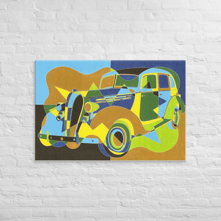 Will & Nellie's Ride ('36 Hudson Terraplane) (2014) on canvas (32" x 48") product image (2)