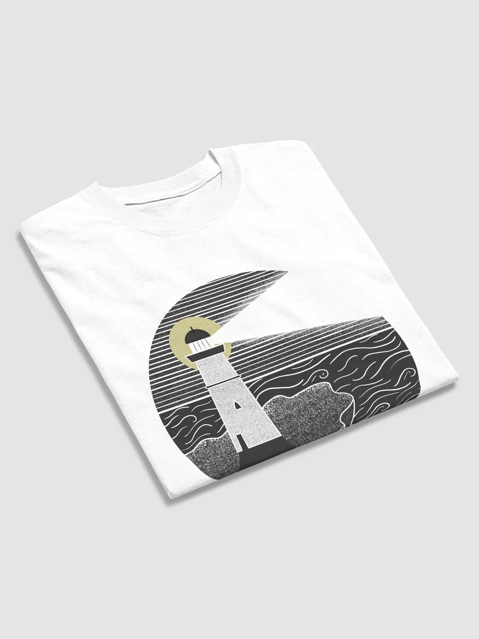 moonrise lighthouse unisex heavyweight tee product image (1)